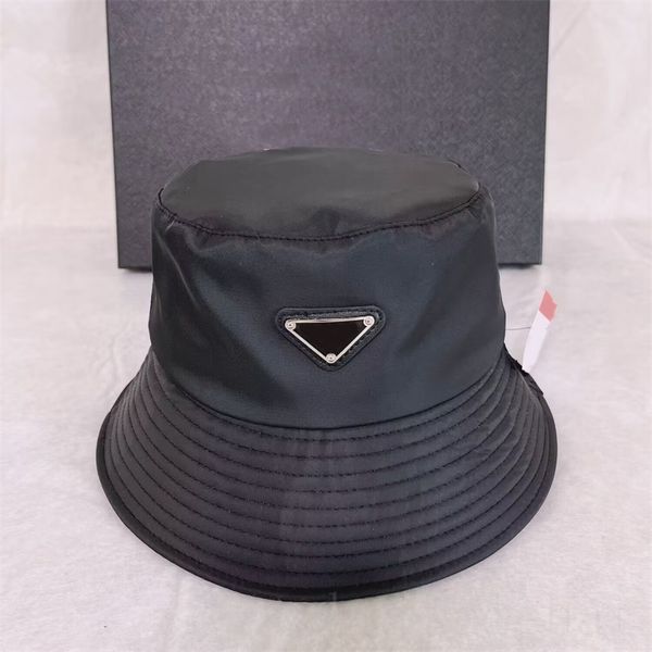 

cappelli summer hats letters enamel luxury caps bob lady sunproof re nylon western cappello classic vintage triangle embroidery bucket hat s, Blue;gray