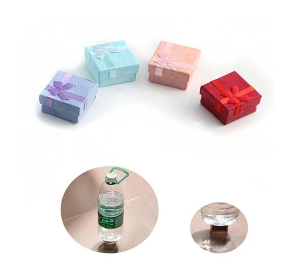 

4 different color jewelry box mostly for earrings ring jewellery packaging and display 4x4x25cm great quality6378926, Black;white