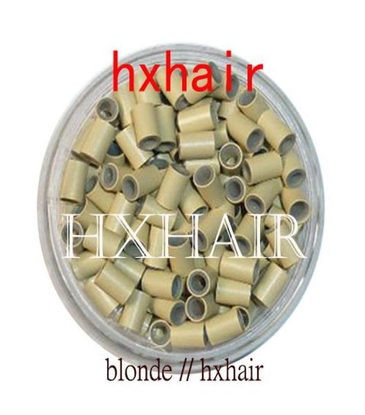

5000pcs 40mm copper tube with silicone micro rings links beads hair extension tools2755696, Black