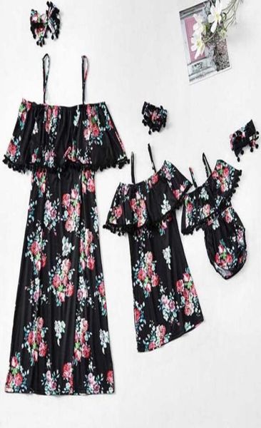 

new family look cute baby summer dress navy cotton dress013234608, Blue