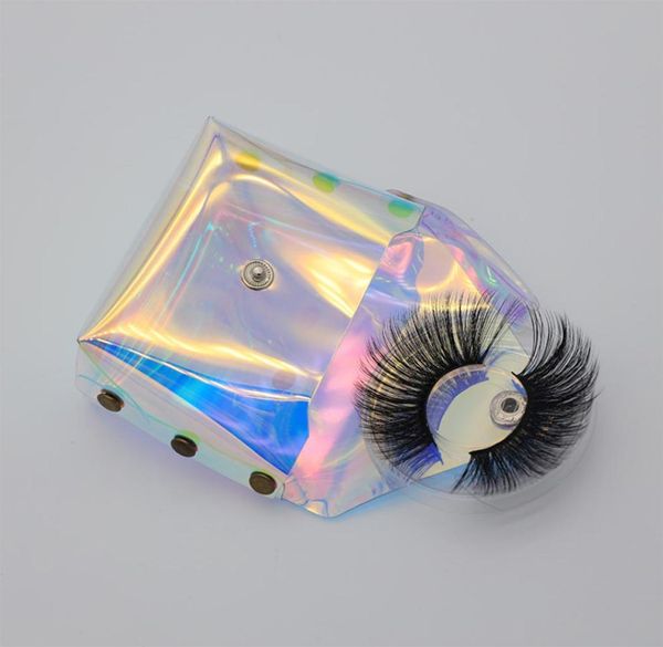 

empty eyelashes packaging holographic bag for eyelashes with tray lash box new design for strip lashes 3d mink lashes9335182