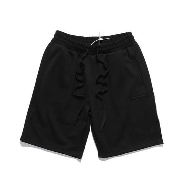 

men shorts pants solid joggers black blue beach single zipper pocket short cotton casual trousers er06, White;black