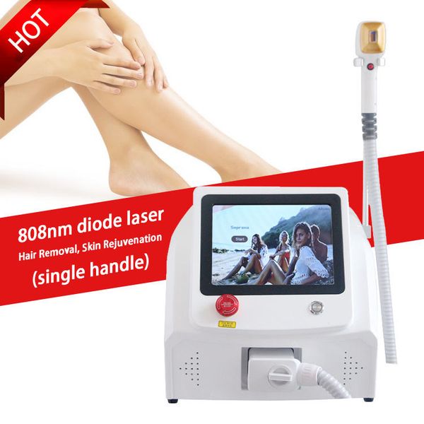 

808nm diode laser hair removal equipment permanent depilation machine hair removal and skin rejuvenation machine, Black