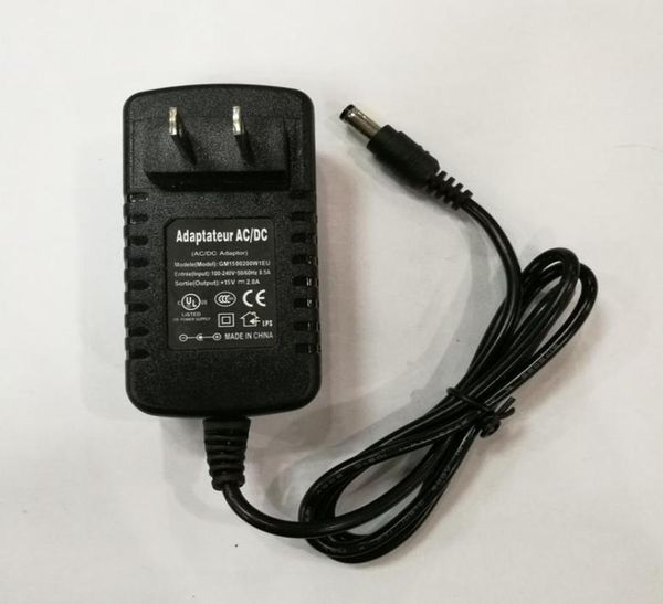 

ac 100240v converter adapter to dc 15v 2a 1a 55x21mm 55x25mm wall home charger eu us plug 5521mm 5525mm power suppl4988818