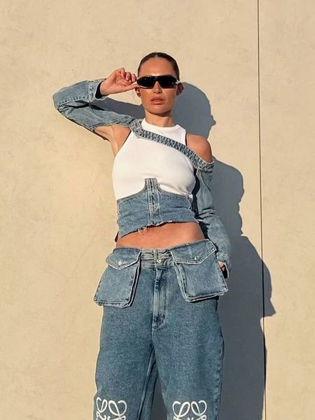 

women's tanks camis nlzgmsj traf women denim camis women blue camis sleeveless female denim tank with button 230713, White