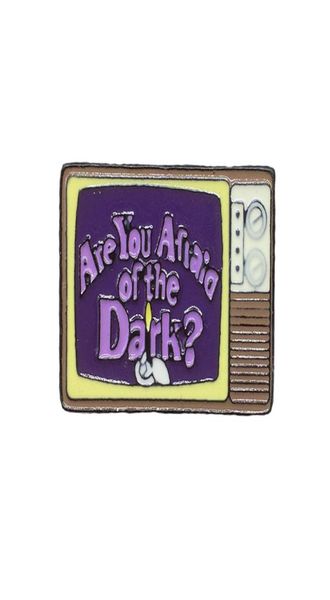 

tv set enamel pin are you afraid of dark brooch cartoon creative decoration gift for man womanjewelry cute5911761, Gray