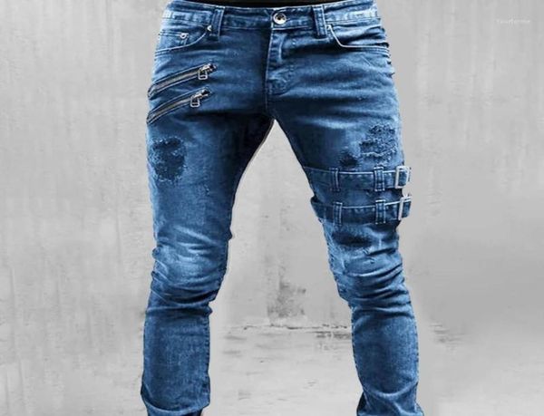 

men039s jeans men beauty excellent stretch trousers lightweight pencil3836087, Blue