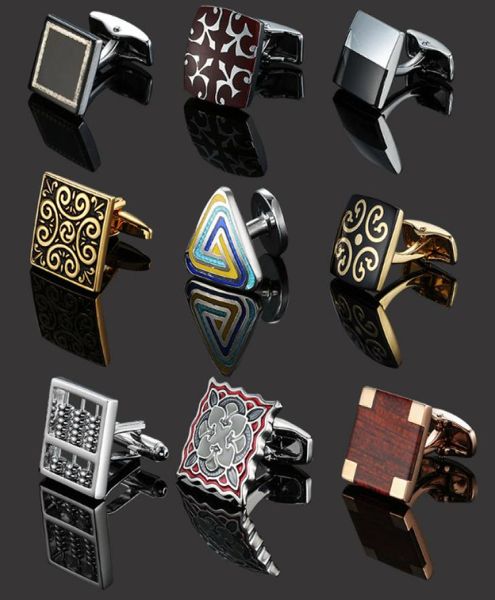 

vintage redwood carbon fiber cuff links sleeve button fashion french shirt metal brass enamel cufflinks jewelry2918287, Silver