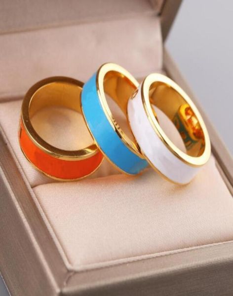 

gold plated enamelglazed ring for love men women classic design party lover gift jewelry7517448, Silver