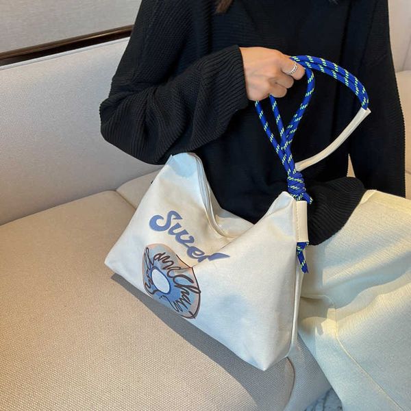 

designer tote baobao women's xiaozhong fashion brand environmental protection canvas large capacity tote bag fashion print one shoulder