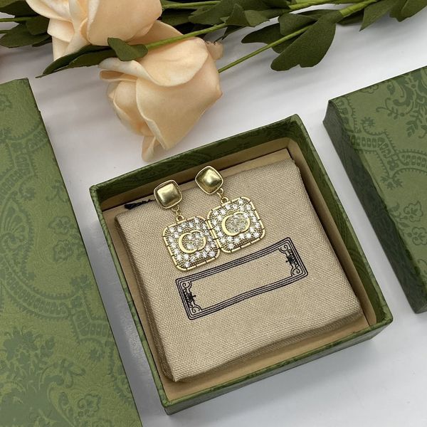 

luxury designer ggsity brand letter logo engraved earrings jewelry stud cbvhna, Golden;silver