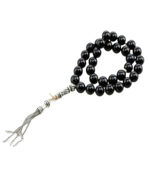 

pendant necklaces tasbih prayer 33 worry beads misbaha islamic muhammad rosary bead necklace bracelet 3 colors axyd9995166, Silver