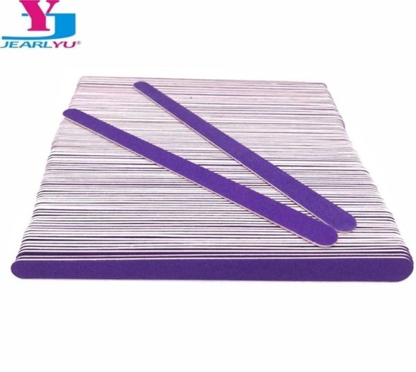 

double head wooden nail files 200 pcslot purple wood sandpaper polisher machine lixas de unha vijlen nails files tools kit 2203013695383