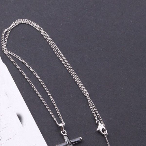 

newyork stylist pendant necklace fashion crystal drop pen dant necklaces big diamond alloy jewelries women gifts with box complete package, Silver