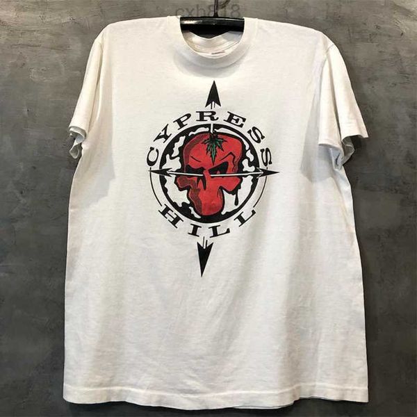 

designer cypress hill west coast band european and american street rock trend short sleeve couple loose t-shirt, White;black