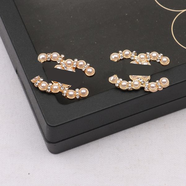 

luxury designers earring stud 18k gold plated women double letter earring letter wedding christm party gift jewerlry 20style, Golden;silver