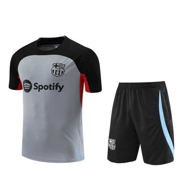 

23 24 psgs tracksuit 2023 2024 mbappe kids and men training suit short sleeve football soccer jersey kit uniform chandal boys 2lih qwm7, Gray