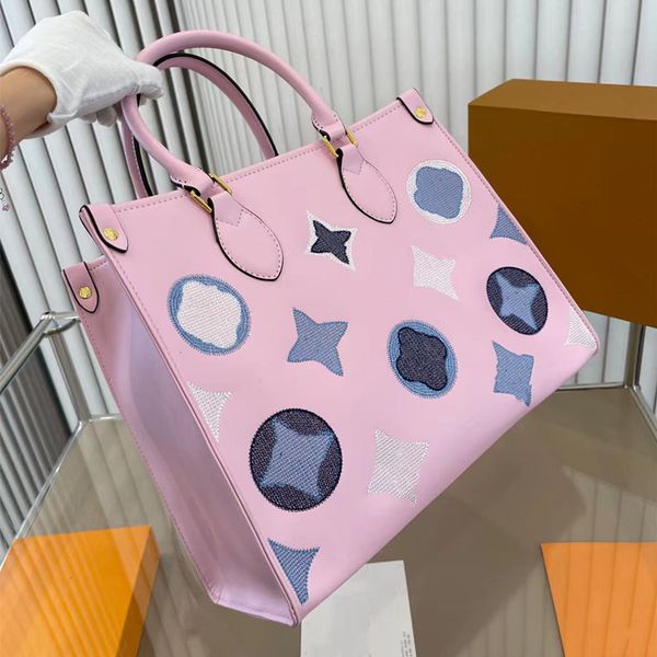 

designer bag handbag tote fashion women classic solid color luxury shopping bag spring and summer bags printed letter