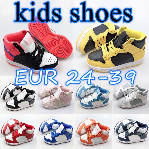 

toddlers high kids shoes youth sneakers girls boys panda trainers baby running shoe retro black kid infants athletic sneaker
