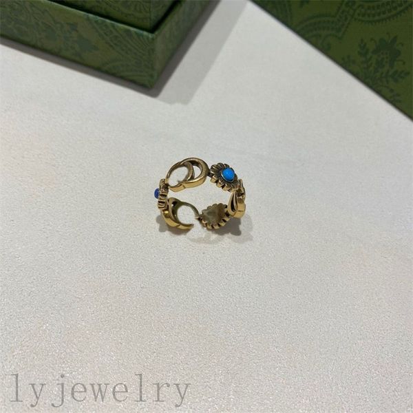 

plated gold ring for women fashion mens ring vintage style flower moissanite daisy bague designer jewelry plated gold rings iced out commemo, Silver