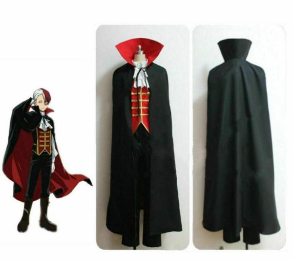 

details about boku no hero academia vampire todoroki shouto halloween cosplay costume10041711120696, Black;red