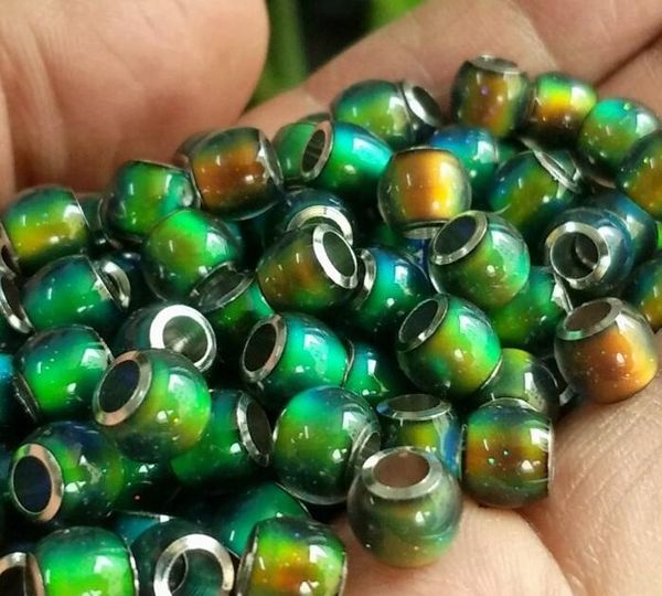 

8mm diy mood bead changing color loose beads 200pcslot, Black