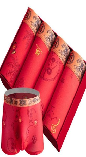 

underpants 4 pcs men underwear boxer briefs breathable undies boy knickers homme underpant large size red big panties shorts 4xl 58054775, Black;white