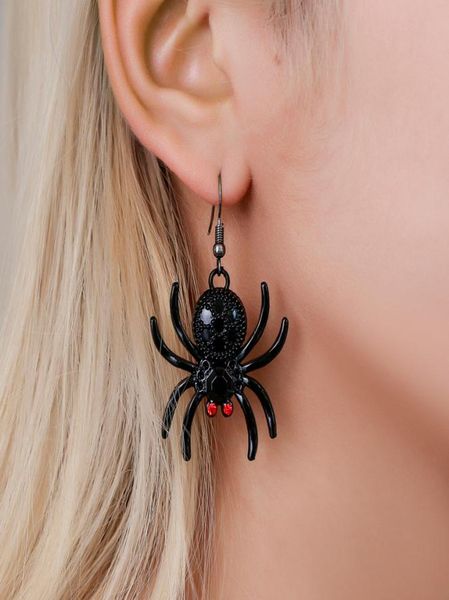 

european and american creative spider earrings halloween gift gothic exaggerated metal animal earrings luxury designer jewelry1949948, Golden