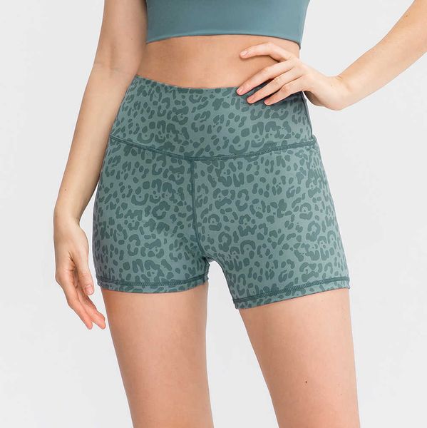 

lulu leopard yoga short fitness shorts quick drying sportwear tight fit leggings camouflage yoga wear fitness clothing woman