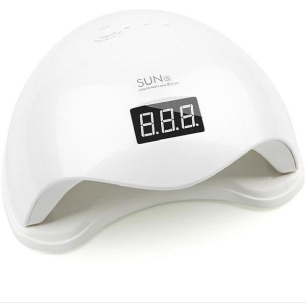 

48w uv led lamp nail dryer sun5 nail lamp with lcd display auto sensor manicure machine for curing uv gel polish 2 mode6627117