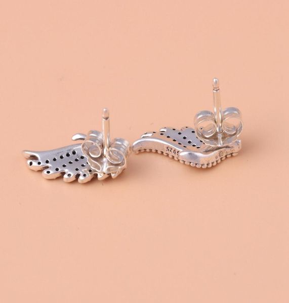 

wholesale personality creative earrings for jewelry with box 925 sterling silver with cz diamonds magnificent feather ladies earring2927097, Golden;silver