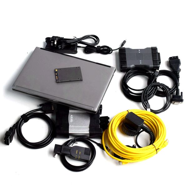 

auto diagnostic tools for bmw icom next vci c6 mb star sd connect wifi compact and cables 1tb ssd latest soft-ware used lapd630 4g