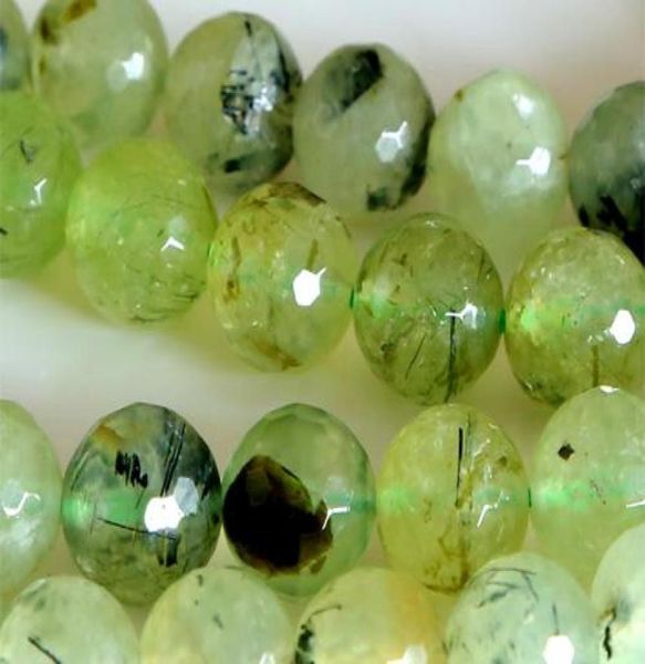 

discount whole natural genuine green prehnite faceted round loose stone beads 318mm diy necklaces or bracelets 155quot 0286364578, Black