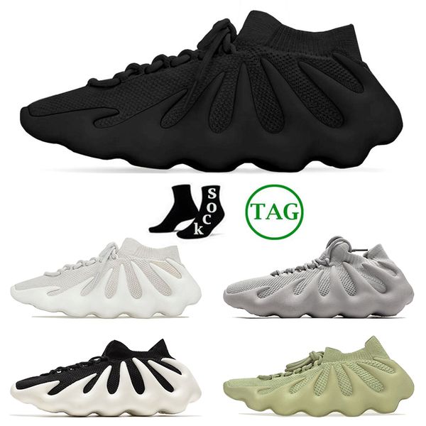 

designer 450 running shoes for men women sneakers dark slate cloud white black resin grey mens womens outdoor sports trainers yeezzys shoes, White;red