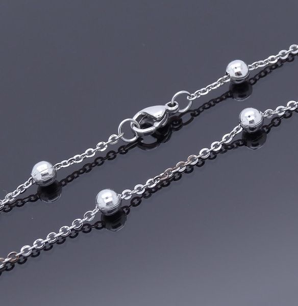 

stainless steel anklets fashion jewelry ankle bracelet smooth beads charm waterproof 9quot 10quot 11quot whole factory o8303498, Red;blue