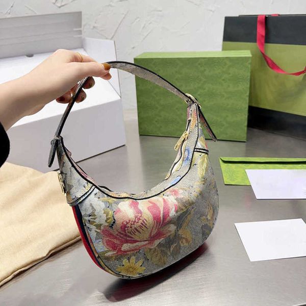 

underarm bags designer shoulder bag womens handbags vintage print tote beach bags purse female fashion crossbody 221214