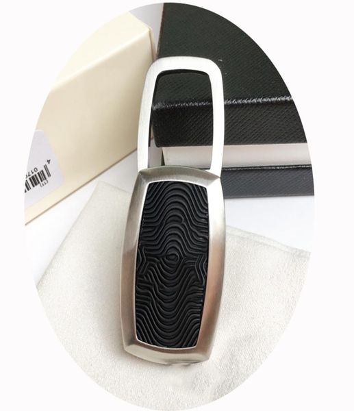 

luxury designer classic key rings black rubber fine steel car keys ring gift9816127, Slivery;golden
