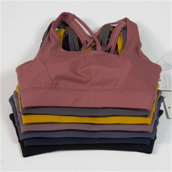 

ll yoga outfit fitness high impact sports bra fitness bra seamless gym women active wear yoga vest sports lulu same style women's yoga