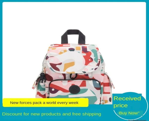 

kipling pu lin shoulder carry handbag ki267052m colorful abstract flower ki2670ki45168344781