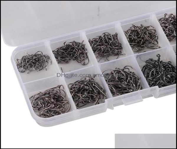 

sports outdoorsbarbed hook single high carbon material fishing hooks boxing suit combo fish tool aessory tackle drop delivery 209658927
