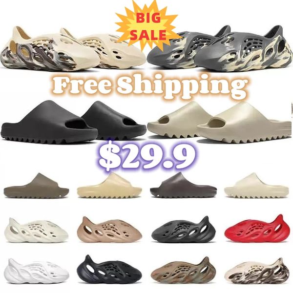 

designer sandals foam runner men sandal black white resin pure ochre azure bone sand mens womens slide slides slider sliders onyx beach shoe