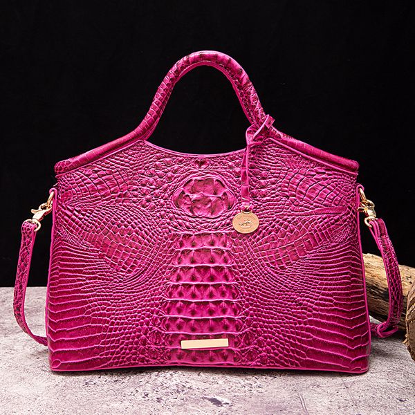 

tote bag designer bags fashion handbags retro portable crossbody pu bag for women multi color three-dimensional concave convex alligator bag