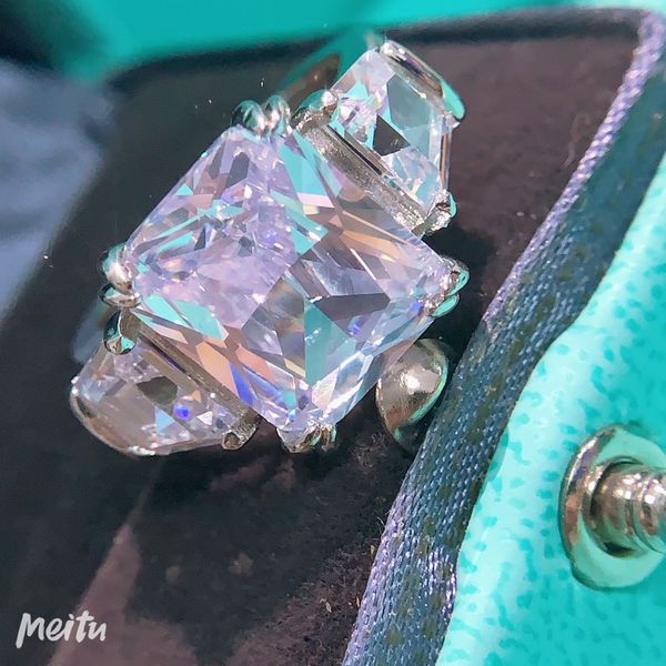 

fashion ring 925 ring sterling silver rings link to love stud ring rings for mens and women party wedding engagement jewelry lovers gift, Golden;silver