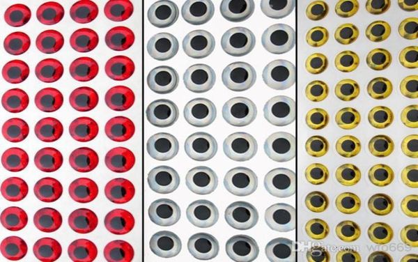 

1080 pcs 3d fish eyes fly tying lure making craft large size7690259