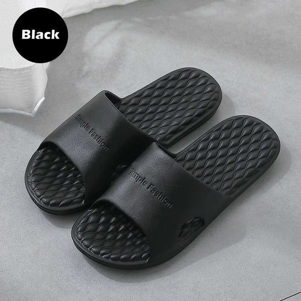 

large size 48 49 men's slippers eva soft sole women's summer beach sandals couple casual flip shoes bathroom slippers new fashion, Black