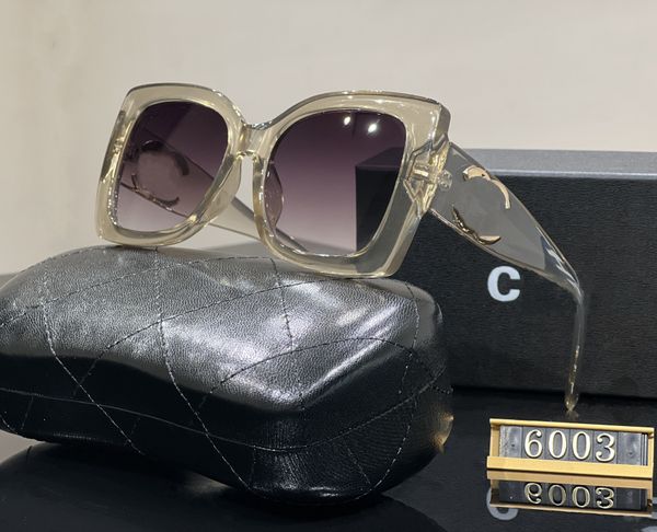 

2023 designer sunglasses large square frame sunglasses uv protection sunglasses women's premium sunglasses men's retro sunshade gl, White;black