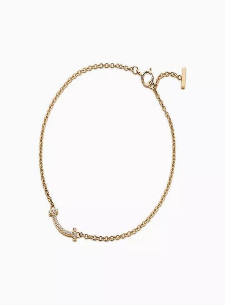 

fashion designer bracelets bangle 925 sterling silver gold rose 3 colors s size diamond smile charms bracelet women classic love j8334467, Golden;silver