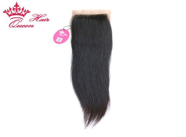 

queen hair products brazilian virgin human straight hair silk base closure4582536, Black;brown