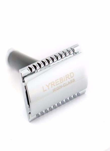 

lyrebird highclass black double edge safety razor shaving razor s1 with white box new5526876