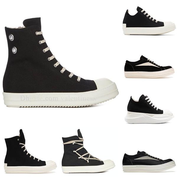 

designer rick boots for men women casual shoes owens fashion luxury ankle leather black canvas australia leather zip platform shoes outdoor